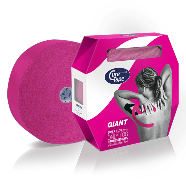 CureTape Classic Giant Kinesiology Tape Pink 5cm