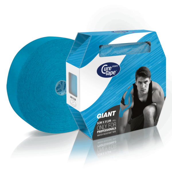 curetape-sports-giant-kinesiology-tape-bulk-roll-blue-5cm-x-31.5m-1-single-roll-with-box-packaging-lr-image