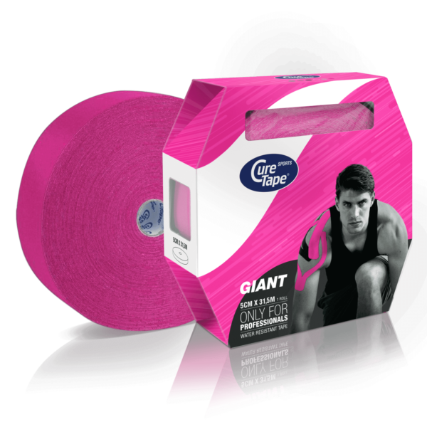 curetape-sports-giant-kinesiology-tape-bulk-roll-pink-5cm-x-31.5m-1-single-roll-with-box-packaging-lr-image