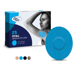 CureTape® Diabetes CGM Sensor Patches Oval