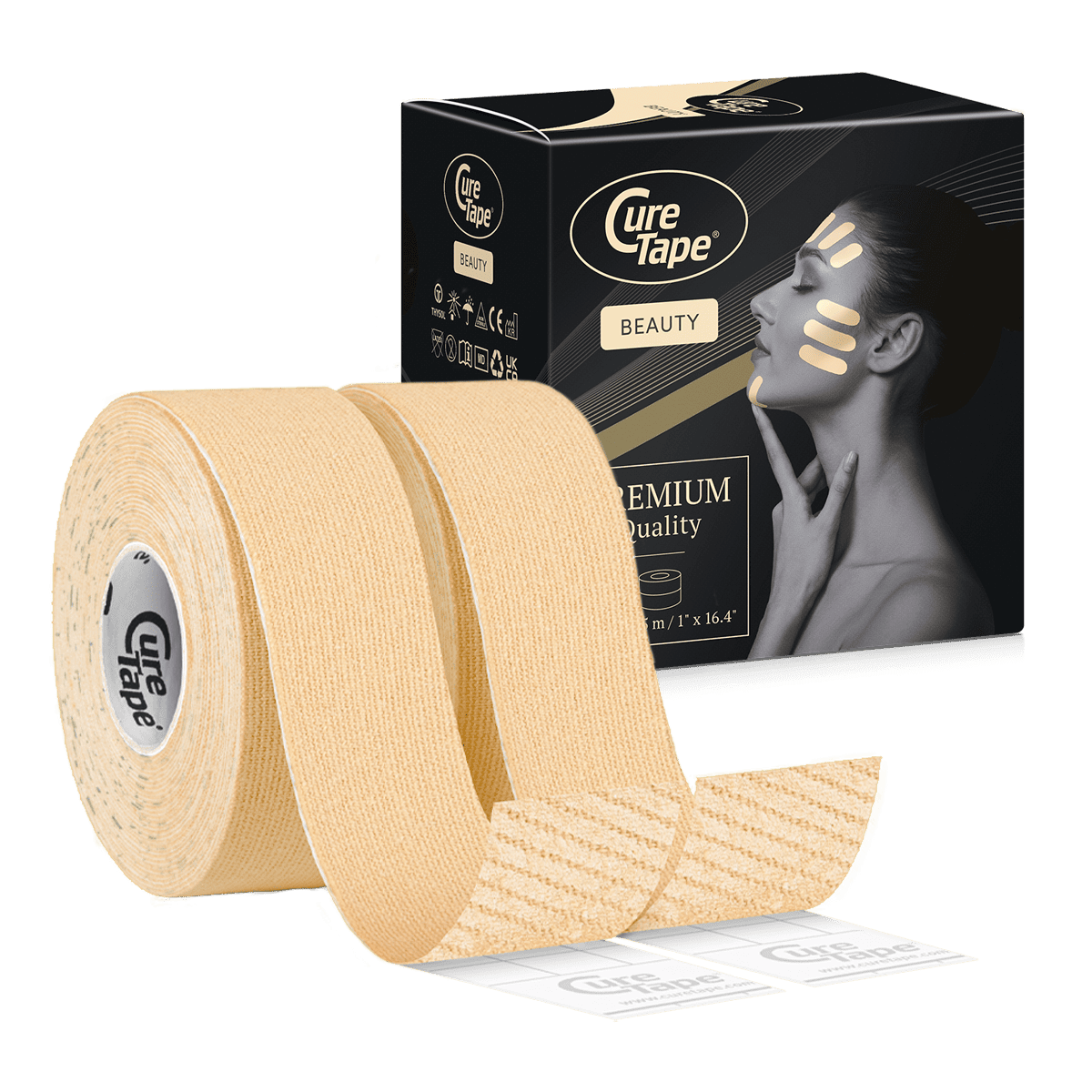 CureTape® Beauty 2.5cm – 2 Rolls Face Tape