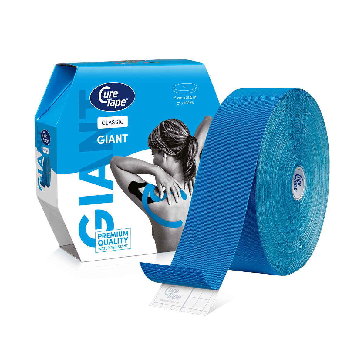 CureTape® Giant 31.5m Kinesiology Tape Clinic Roll - Image 9
