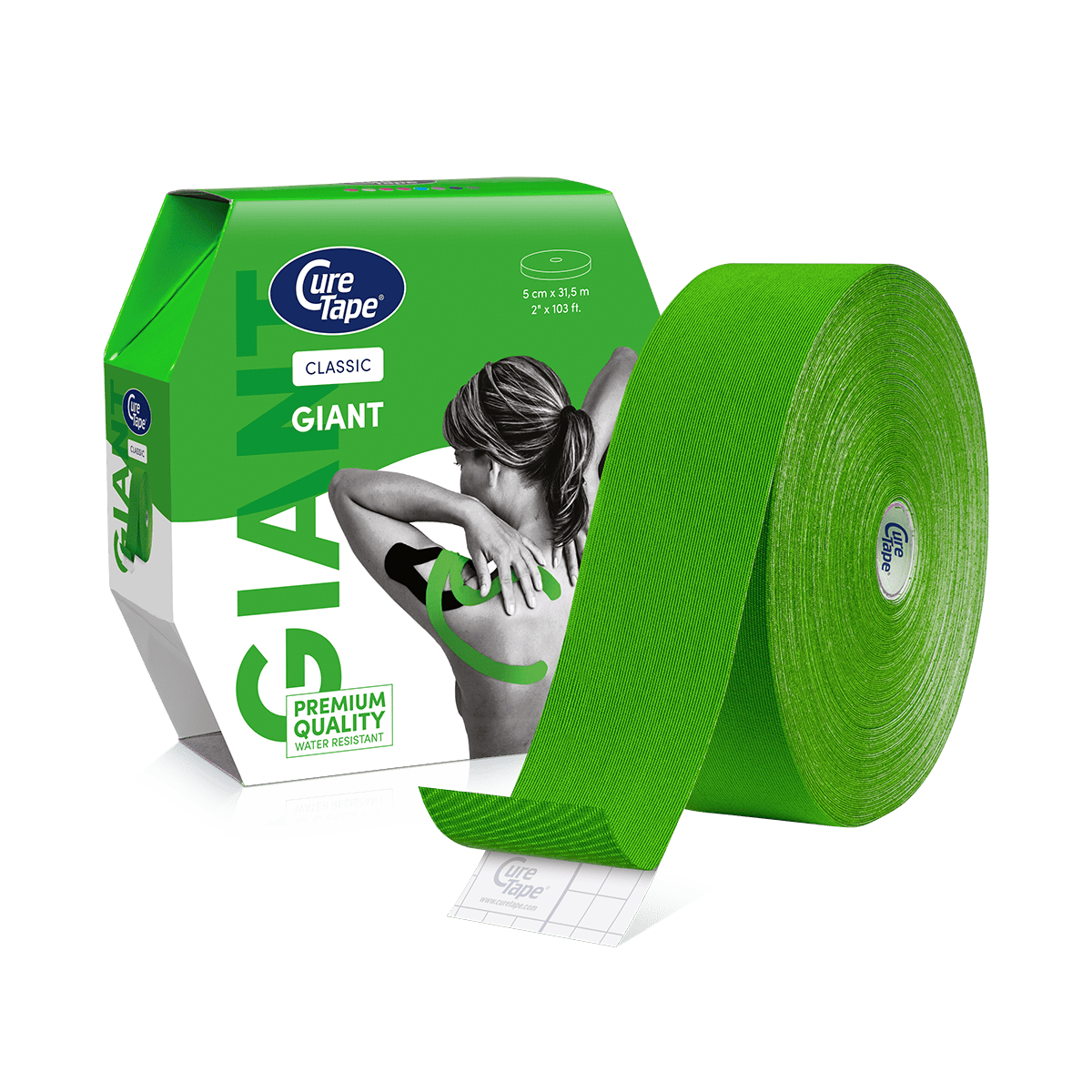 CureTape® Giant 31.5m Kinesiology Tape Clinic Roll - Image 8