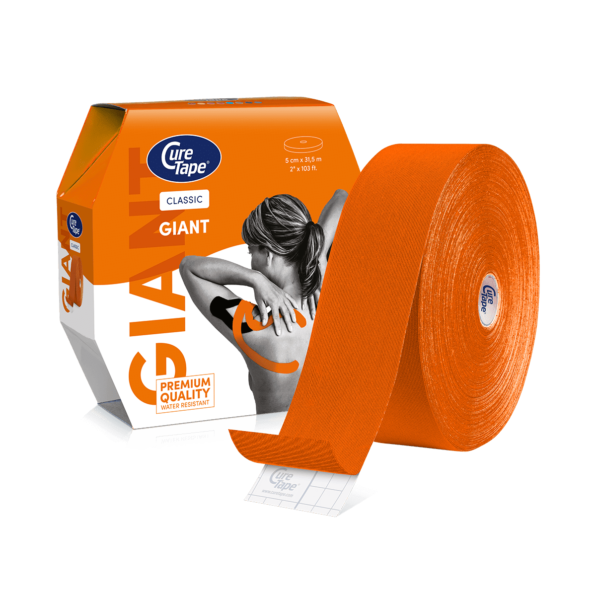CureTape® Giant 31.5m Kinesiology Tape Clinic Roll - Image 7
