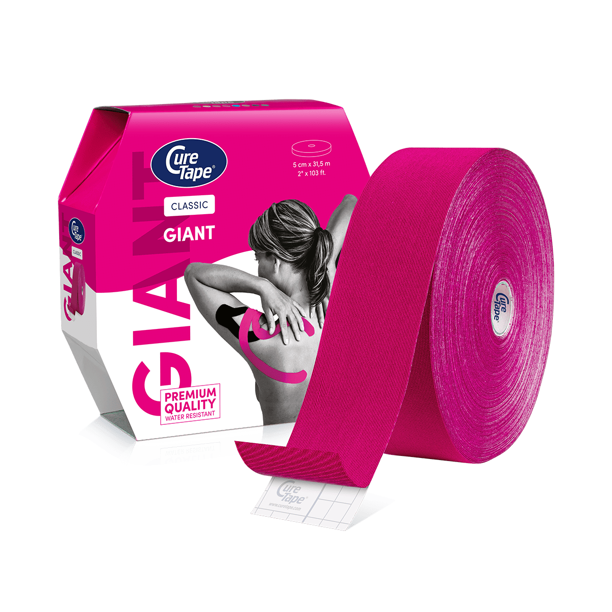 CureTape® Giant 31.5m Kinesiology Tape Clinic Roll - Image 6