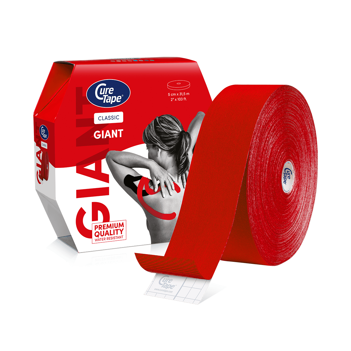 CureTape® Giant 31.5m Kinesiology Tape Clinic Roll - Image 5