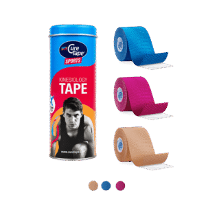 MYCureTape® Sports Extra Sticky Kinesiology Tape Value Pack - Blue/Pink/Beige