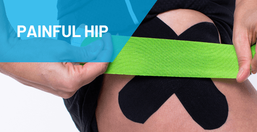 how to tape sore hip