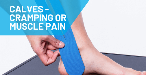 how to tape calves for cramping